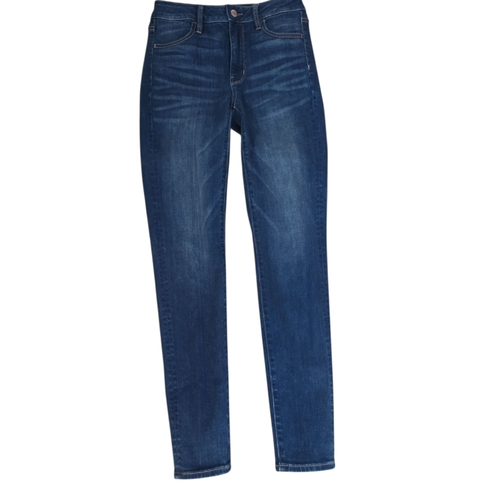 Classic Blue Women's Jeans Skinny Hi Rise American Eagle Outfitters Size 2
